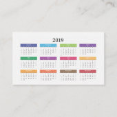 Carte De Visite Photo HAMbyWG avec calendrier (Dos)