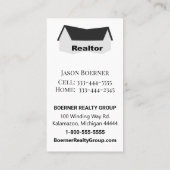 Carte de visite photo immobilier (Dos)