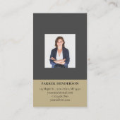 Carte de visite photo immobilier moderne (Dos)