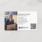 Carte De Visite Photo immobilière professionnelle de la Marine mod (Dos)