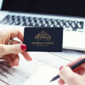 Carte De Visite Photo immobilière professionnelle moderne Code QR