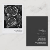 Carte De Visite Photo instantanée 014 - Jeux de moto classiques (Devant / Derrière)