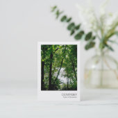Carte De Visite Photo instantanée 020 - Arbres d'une rivière (Debout devant)