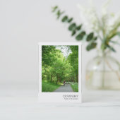 Carte De Visite Photo instantanée 021 - manière de cycle (Debout devant)