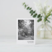 Carte De Visite Photo instantanée 022 - Cycle Way BW (Debout devant)