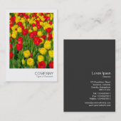 Carte De Visite Photo instantanée 023 - Tulipes (Devant / Derrière)