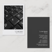 Carte De Visite Photo instantanée 026 - Clavier (Devant / Derrière)