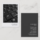 Carte De Visite Photo instantanée 027 - Clavier 02 (Devant / Derrière)