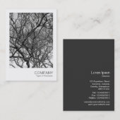 Carte De Visite Photo instantanée 037 - Branches Magnolia (Devant / Derrière)