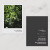 Carte De Visite Photo instantanée 040 - Printemps dans les bois (Devant / Derrière)