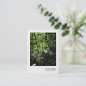 Carte De Visite Photo instantanée 040 - Printemps dans les bois (Debout devant)