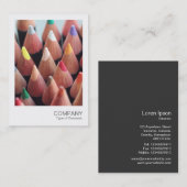 Carte De Visite Photo instantanée 052 - Crayons couleur (Devant / Derrière)
