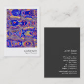 Carte De Visite Photo instantanée 054 - Fractal Abstrait 061012a (Devant / Derrière)