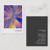 Carte De Visite Photo instantanée 055 - Fractal Abstrait 061012d (Devant / Derrière)