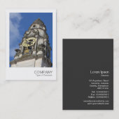 Carte De Visite Photo instantanée 069 - tour d'horloge (Devant / Derrière)