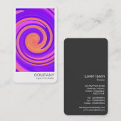 Carte De Visite Photo instantanée - Abstrait Swirl 250816 - 01c (Devant / Derrière)
