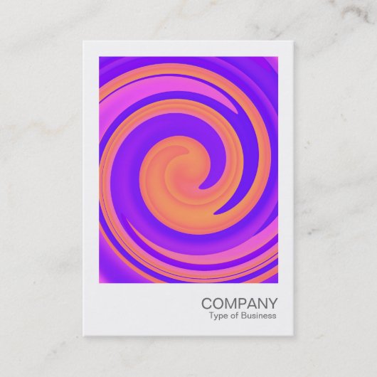 Carte De Visite Photo instantanée - Abstrait Swirl 250816 - 01c (Devant)