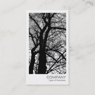 Carte De Visite Photo instantanée - Arbre à fort contraste en hive