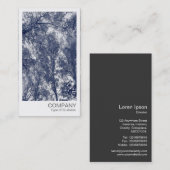 Carte De Visite Photo instantanée - Automne bleue (Devant / Derrière)