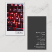Carte De Visite Photo instantanée - Clavier lumineux (Devant / Derrière)