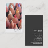 Carte De Visite Photo instantanée - Crayon couleur (Devant / Derrière)