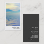 Carte De Visite Photo instantanée - Eau et ciel (Devant / Derrière)