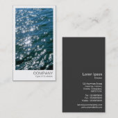 Carte De Visite Photo instantanée - Eau pétillante (Devant / Derrière)