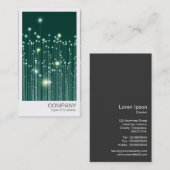 Carte De Visite Photo instantanée - Effet optique fibre optique (Devant / Derrière)