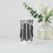 Carte De Visite Photo instantanée - Escalator (Debout devant)