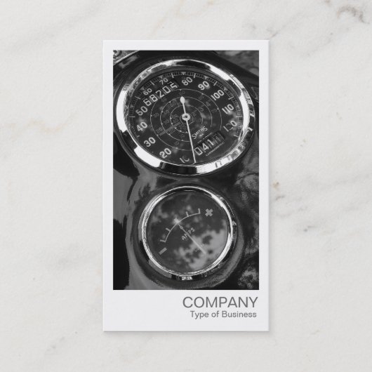 Carte De Visite Photo instantanée - Jeux de moto classiques (Devant)