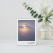 Carte De Visite Photo instantanée - lever/coucher du soleil (Debout devant)