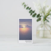 Carte De Visite Photo instantanée - lever/coucher du soleil (Debout devant)