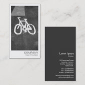 Carte De Visite Photo instantanée - manière de cycle (Devant / Derrière)