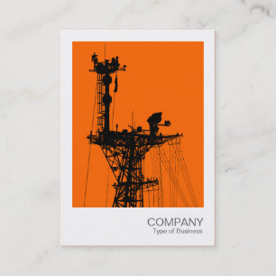 Carte De Visite Photo instantanée - Mast radio de vaisseau de guer
