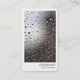Carte De Visite Photo instantanée - Pluie sur une fenêtre
