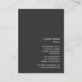 Carte De Visite Photo instantanée - Segments couleur 02 (Dos)