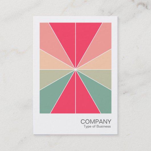 Carte De Visite Photo instantanée - Segments couleur 03 (Devant)