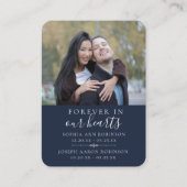 Carte De Visite Photo Joint Double Funeral Blue Prayer Card (Devant)