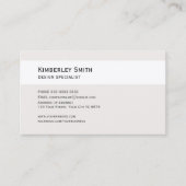 Carte de visite, photo large pour la décoration (Devant)