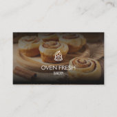 Carte De Visite Photo Logo Boulangerie QR Code (Devant)