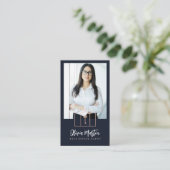 Carte De Visite Photo & Logo Immobilier Professionnel Moderne (Debout devant)