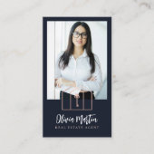 Carte De Visite Photo & Logo Immobilier Professionnel Moderne (Devant)