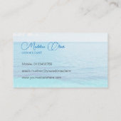 Carte De Visite Photo Logo Ocean Blue Sea Travel (Dos)