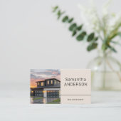 Carte De Visite Photo Maison personnalisée - Agent immobilier (Debout devant)