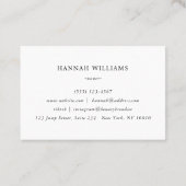 Carte De Visite Photo, Marbre, Argent Blanc, Salon (Dos)