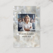 Carte De Visite Photo, Marbre, Argent Blanc, Salon (Devant)