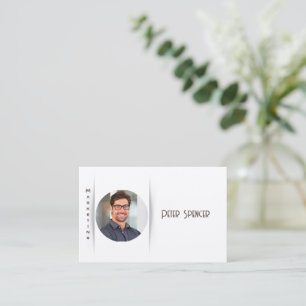 Carte De Visite Photo marketing minimaliste Simple voiture d'affai