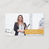 Carte de visite photo |Marque personnalisée facile (Dos)