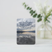 Carte De Visite Photo Memorial Prayer Lake Reflection paisible (Debout devant)