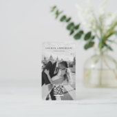 Carte de visite photo minimaliste avec code QR (Debout devant)